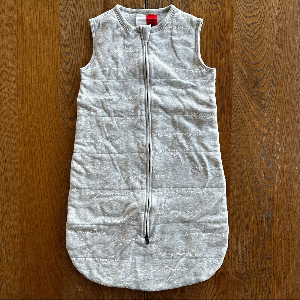 BONDS Australia Sleeveless Baby Sleeping Bag Sleepsack Gray Size 3-6M - Picture 2 of 5